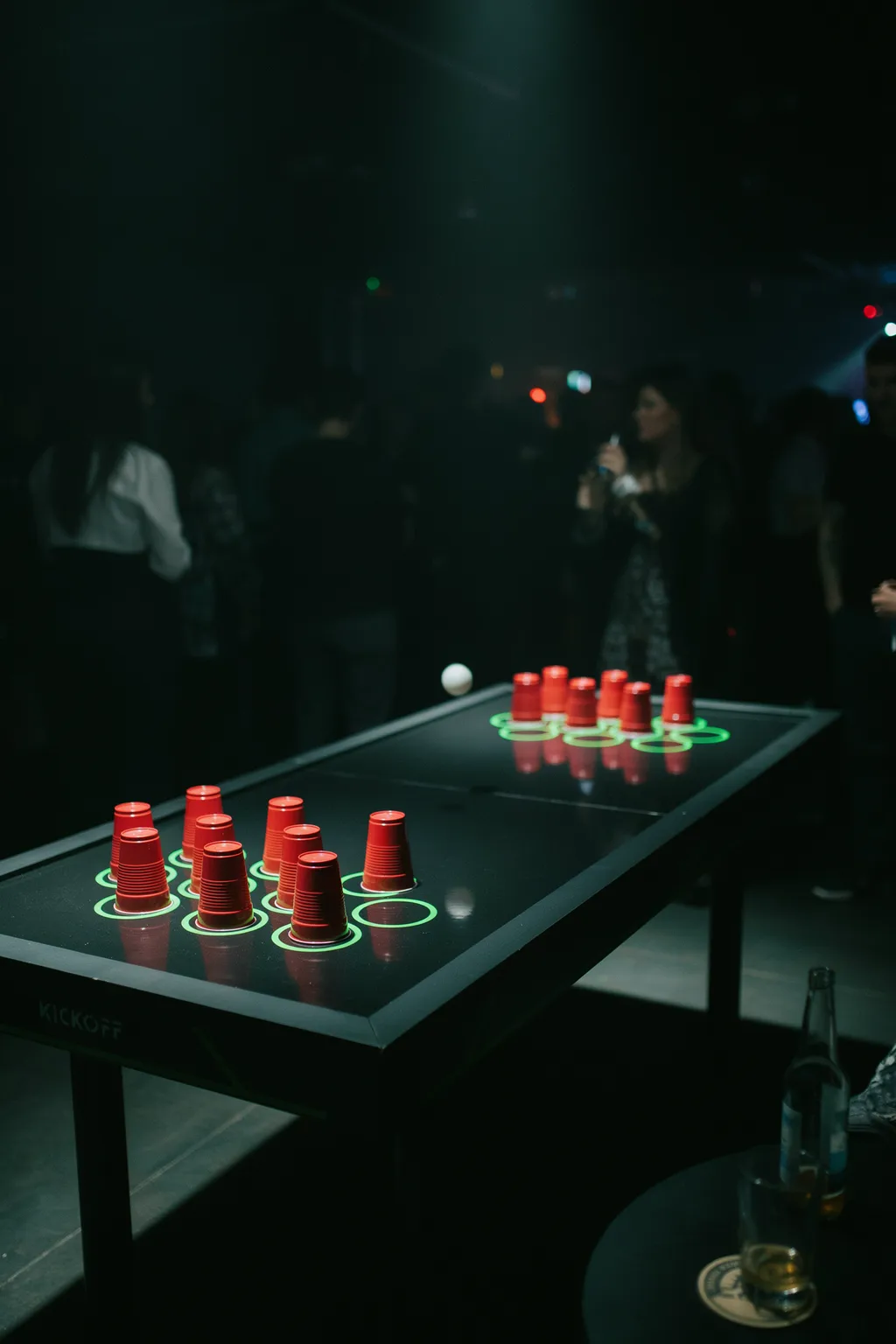 Glow-in-the-Dark Cup Ring Table