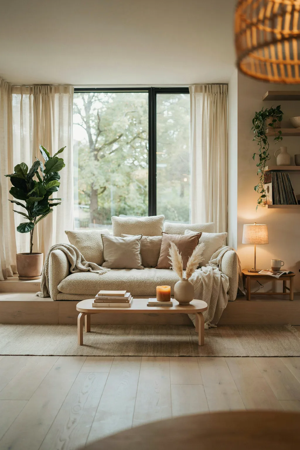 Go Low with a Sunken Seating Area