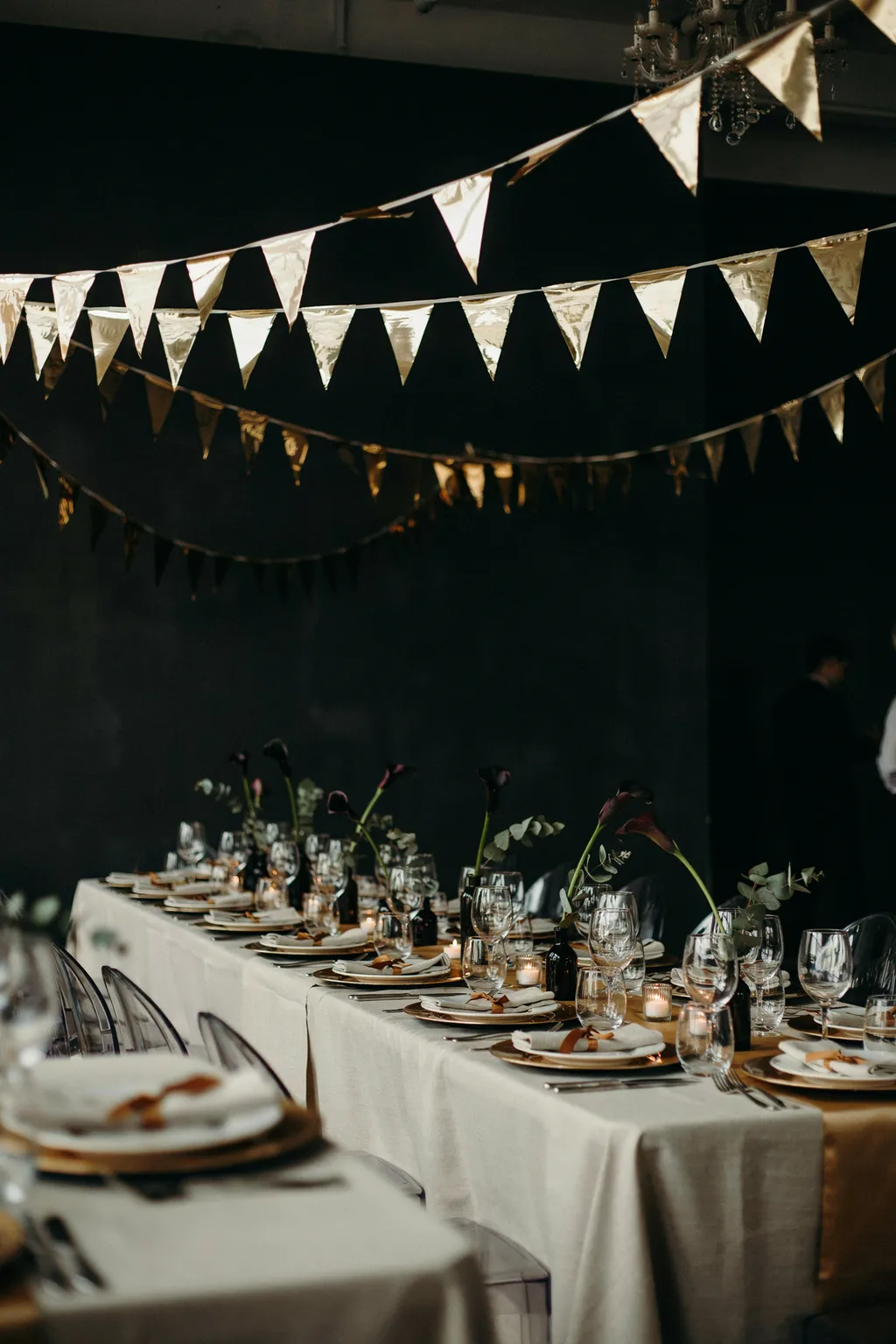 Gold Foil Bunting for a Glamorous Look