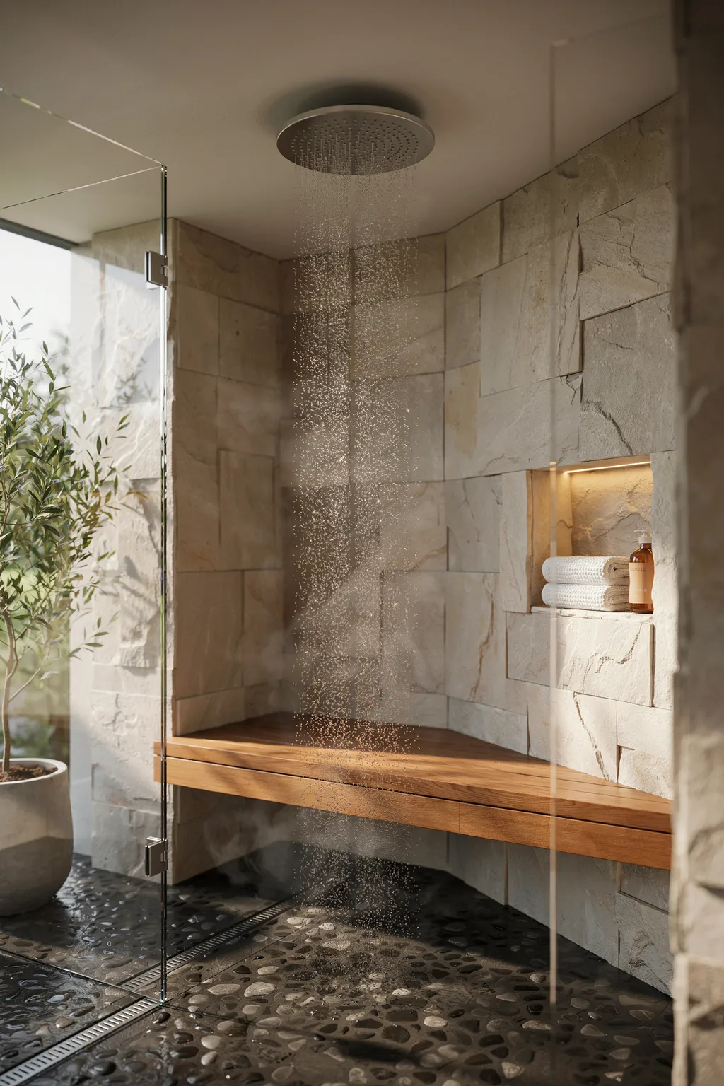 Install a Rain Shower Head
