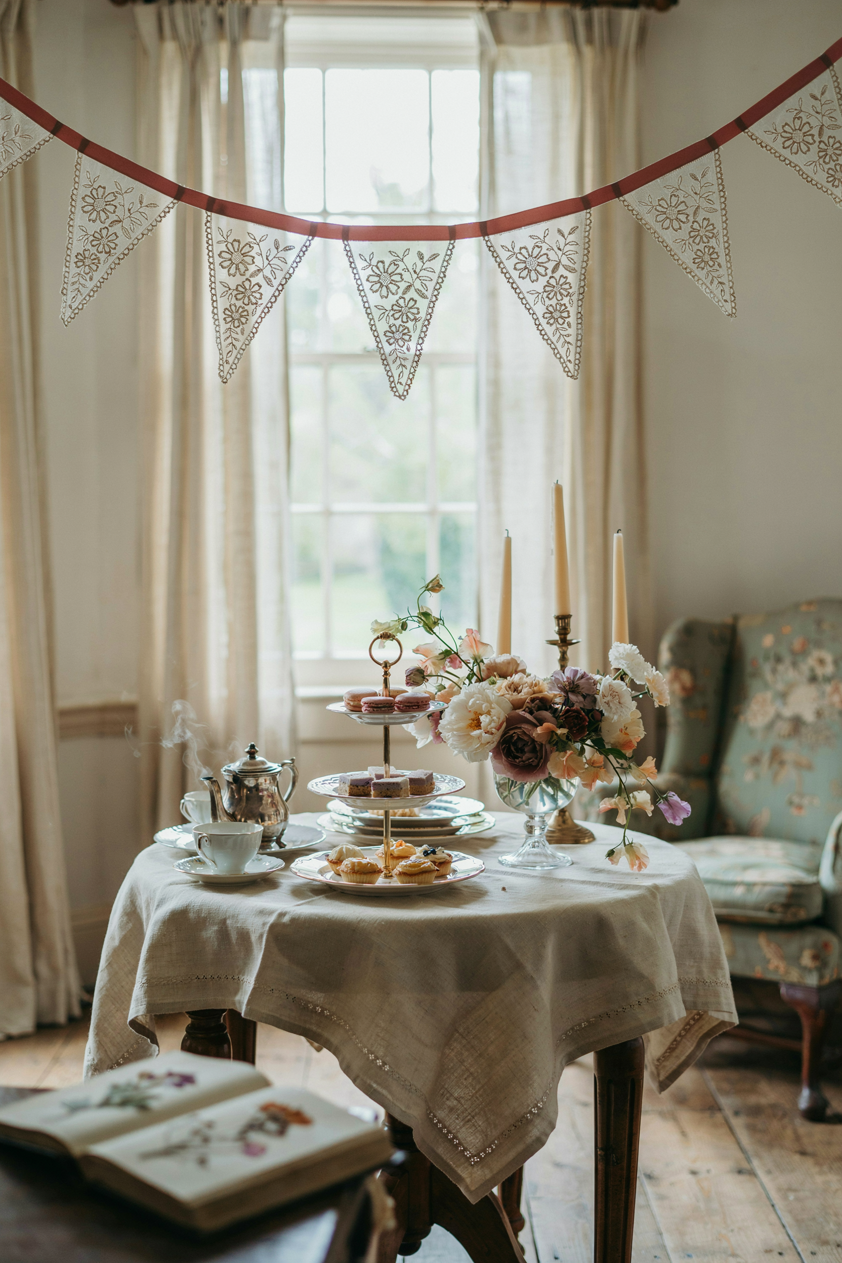 Lace Bunting for a Vintage Aesthetic