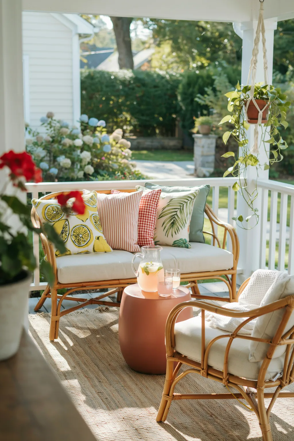 Layer Throw Pillows in Summer Prints