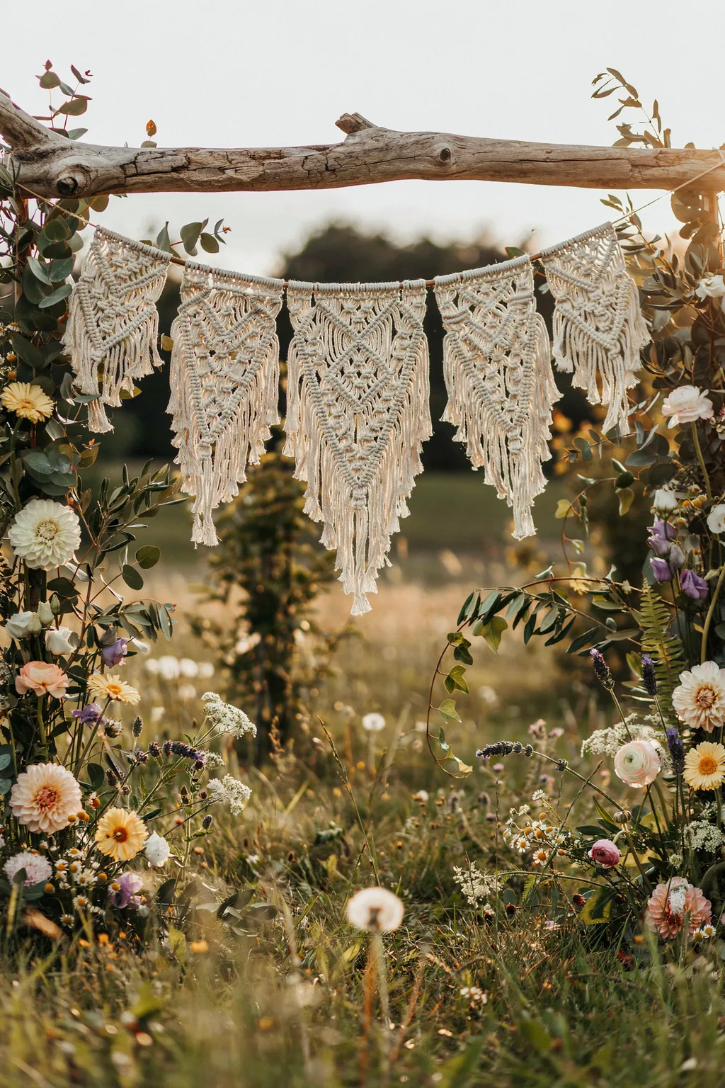 Macrame Bunting for a Boho Celebration
