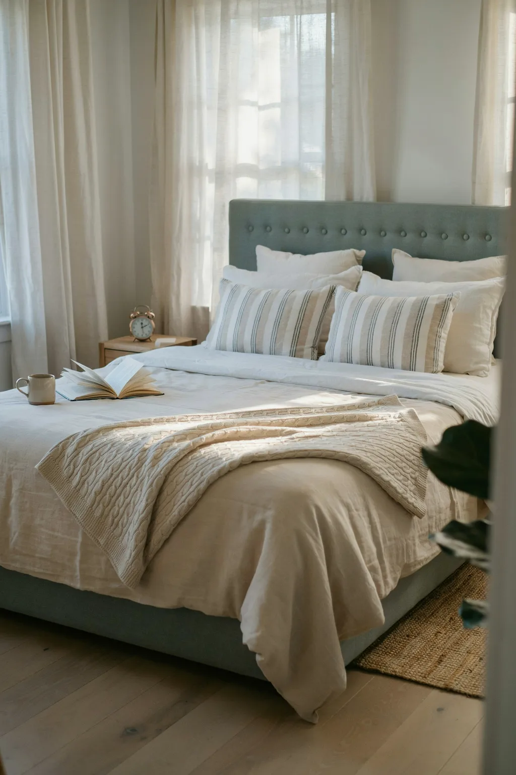 Make the bed every morning