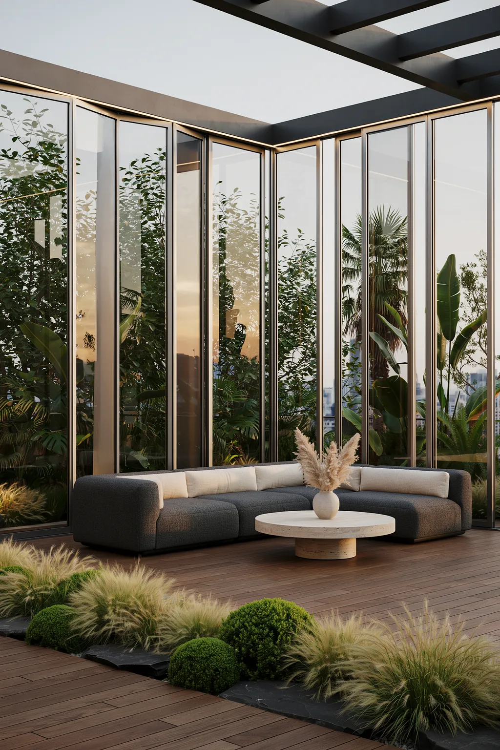 Mirror Panels with Privacy Tint