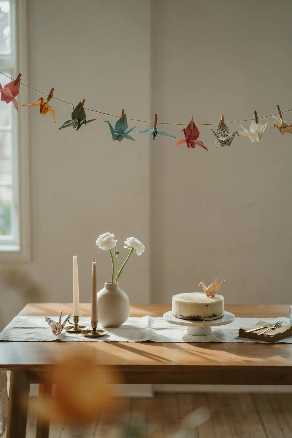 Origami Crane Bunting for a Unique Twist