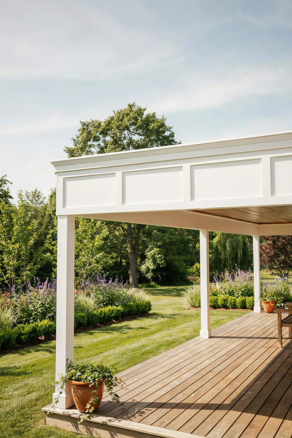 Painted Plywood with Trim Detail