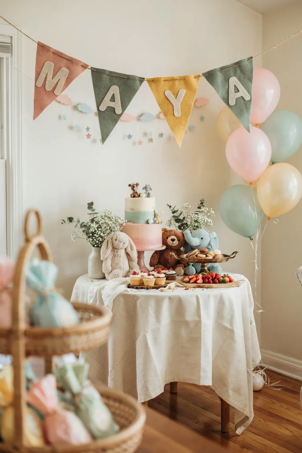 Personalized Name Bunting as a Keepsake