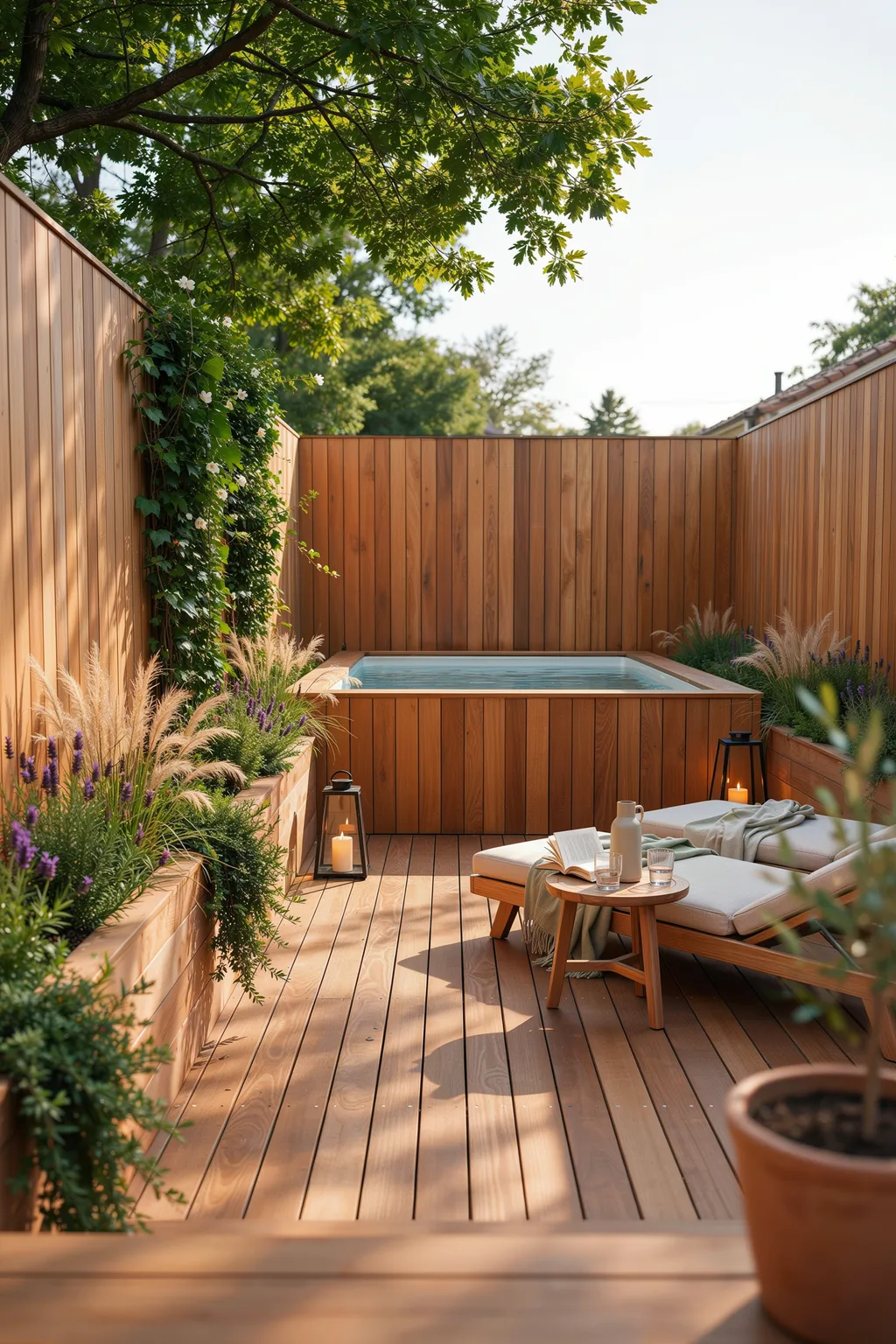Raised Deck With Privacy Wall