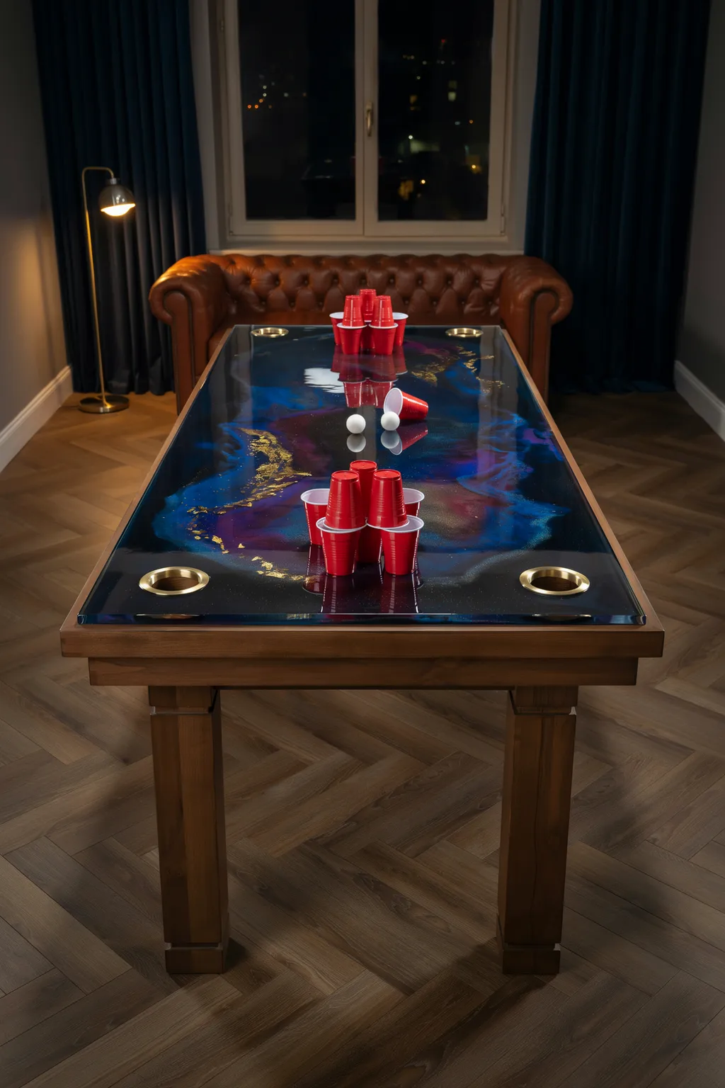 Resin Pour Art Table