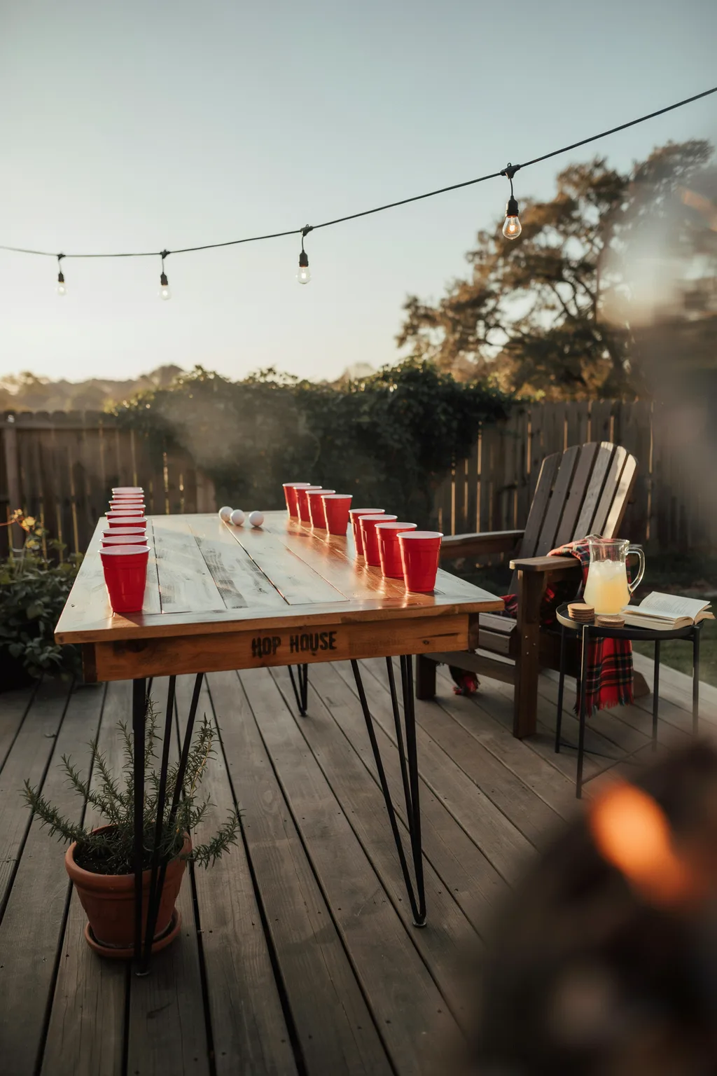 Rustic Wood Plank Table