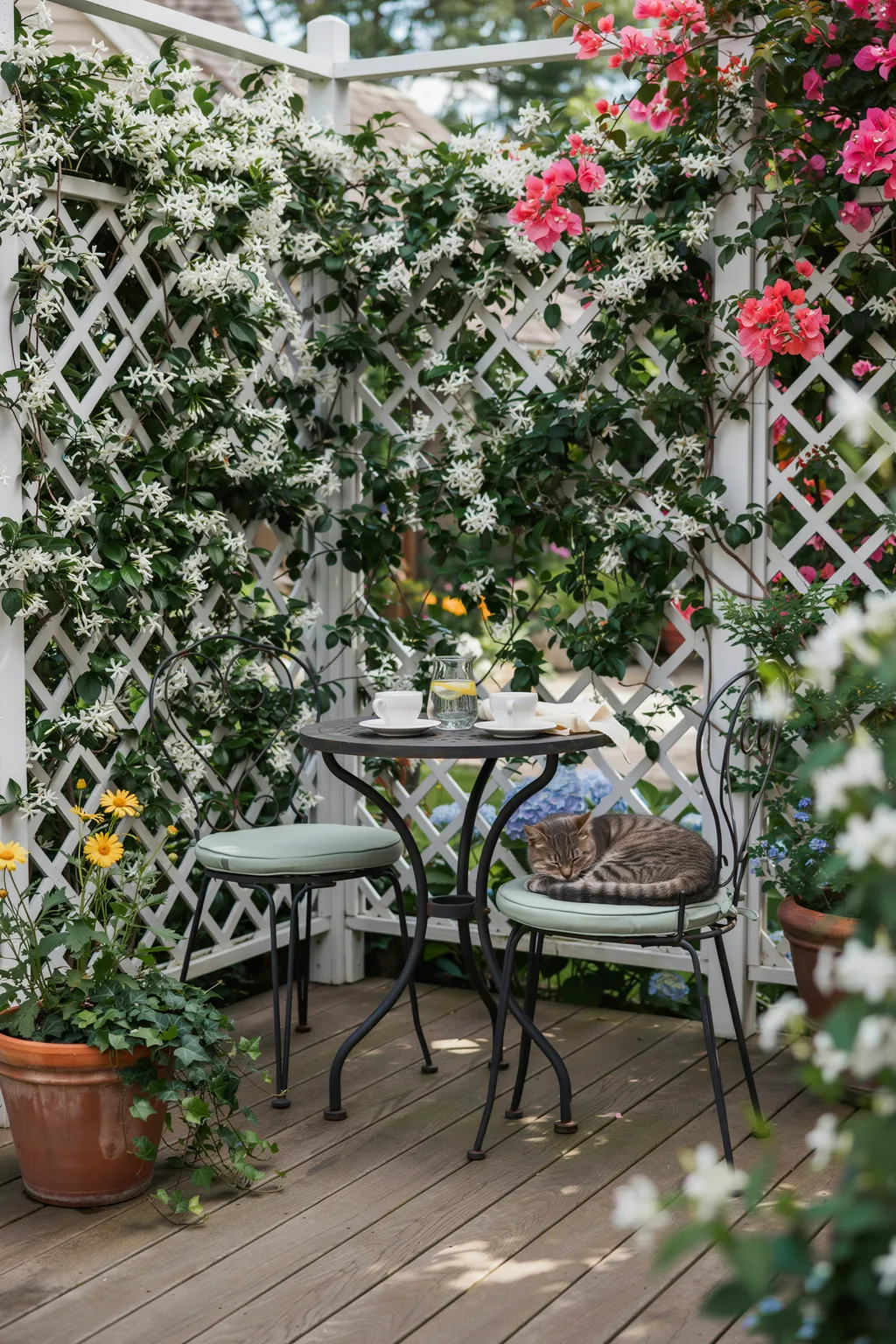 Trellis with Climbing Plants