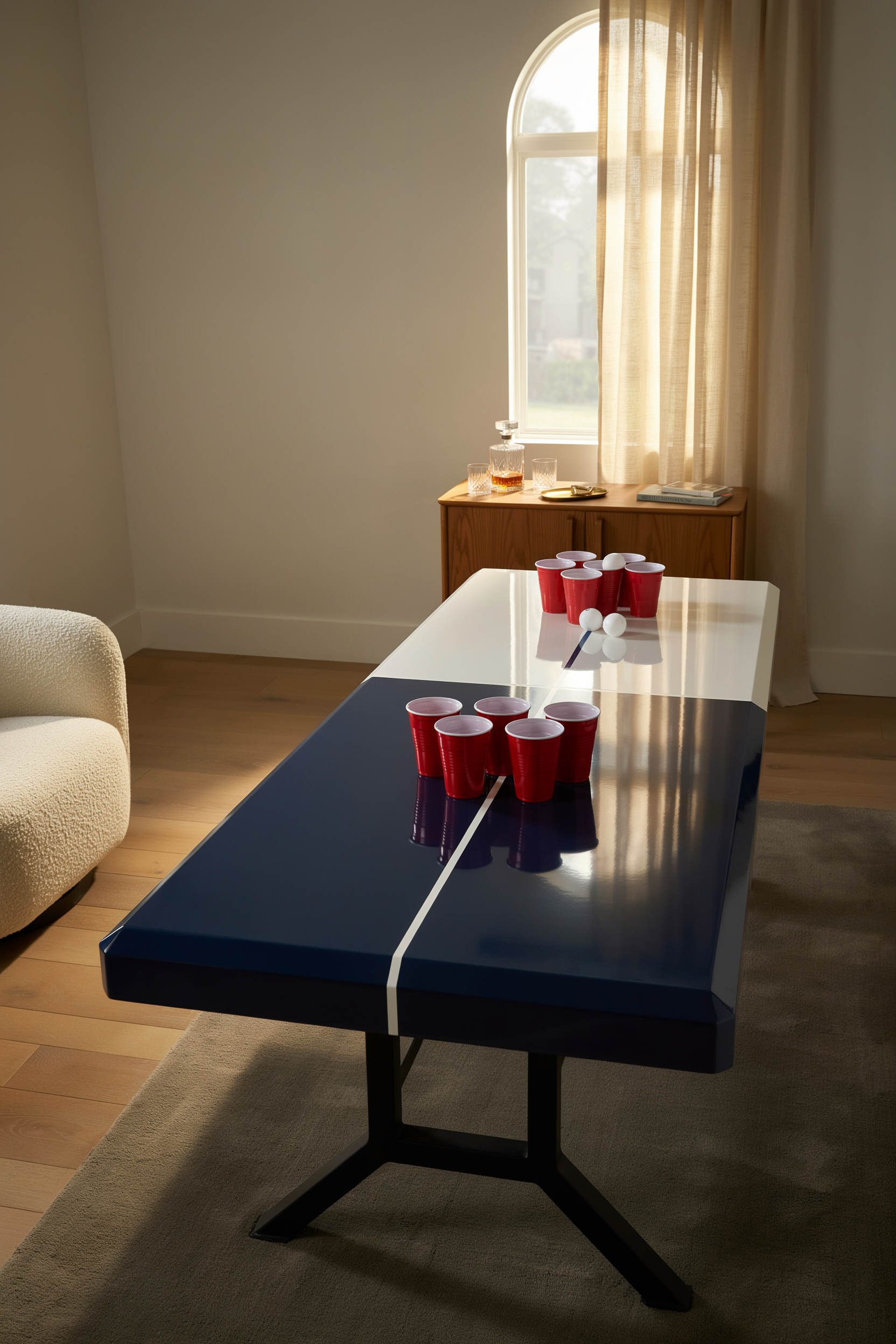 Two-Tone Color Block Table