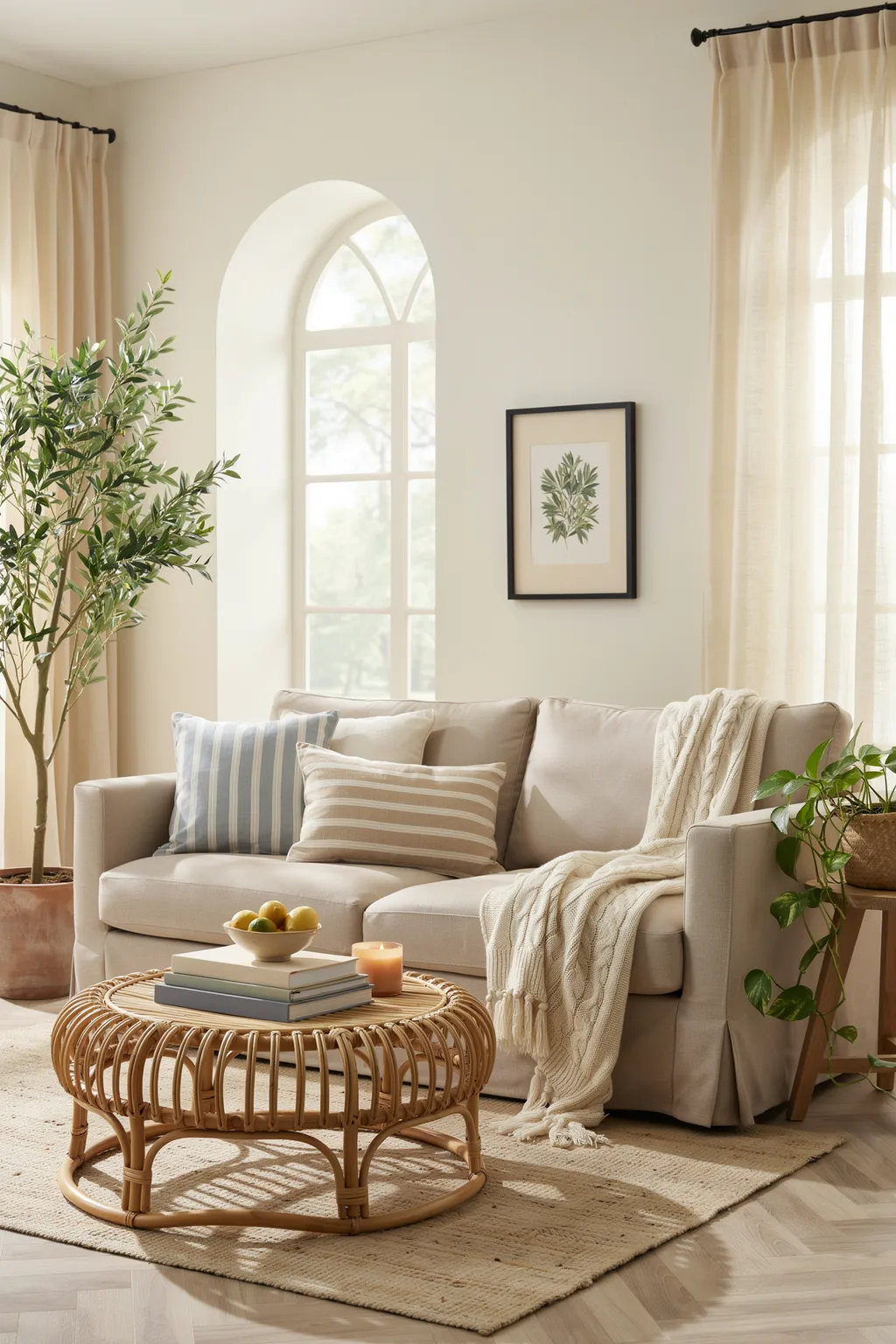Use Striped Outdoor Fabric for Indoor Pillows