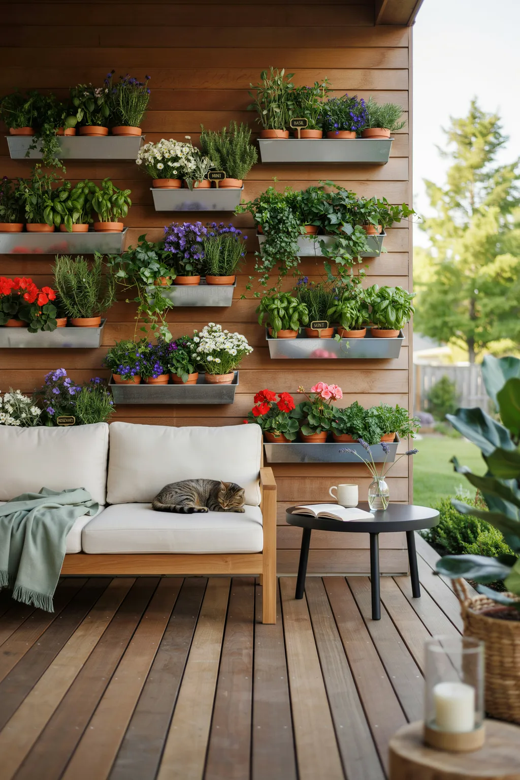 Use Vertical Space with Wall Planters