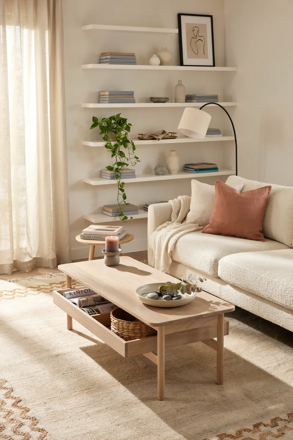 Use a Coffee Table with Storage