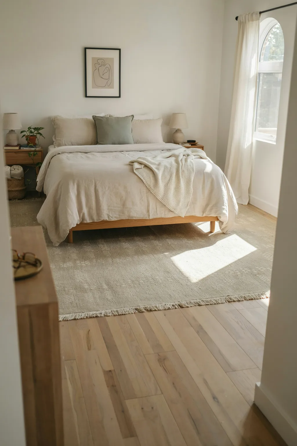 Use an area rug to define the space
