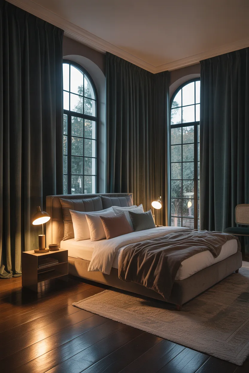 Velvet Floor to Ceiling Drapes