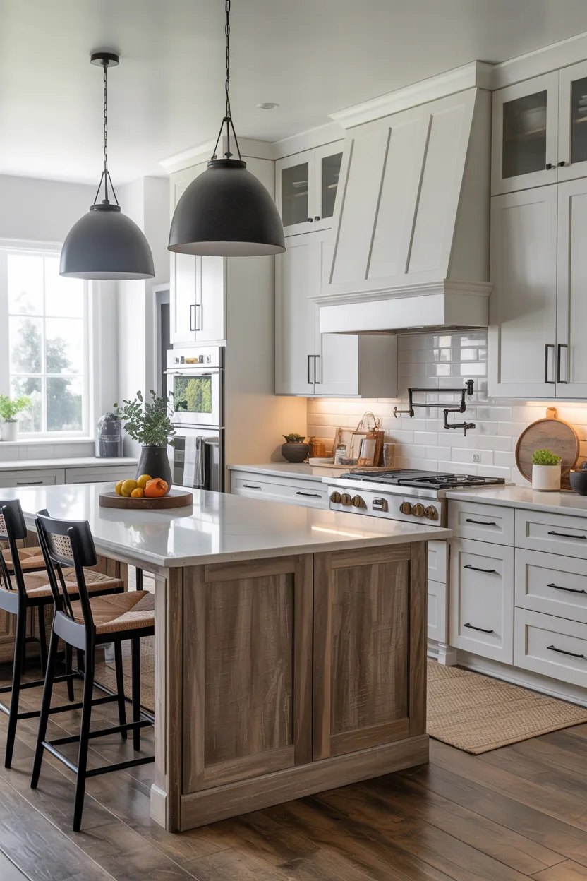 White Cabinets With Black Hardware