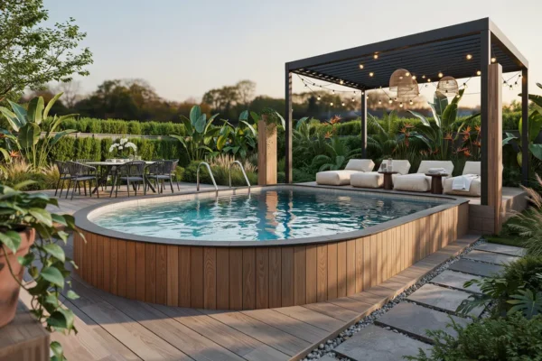 above ground pool ideas with deck