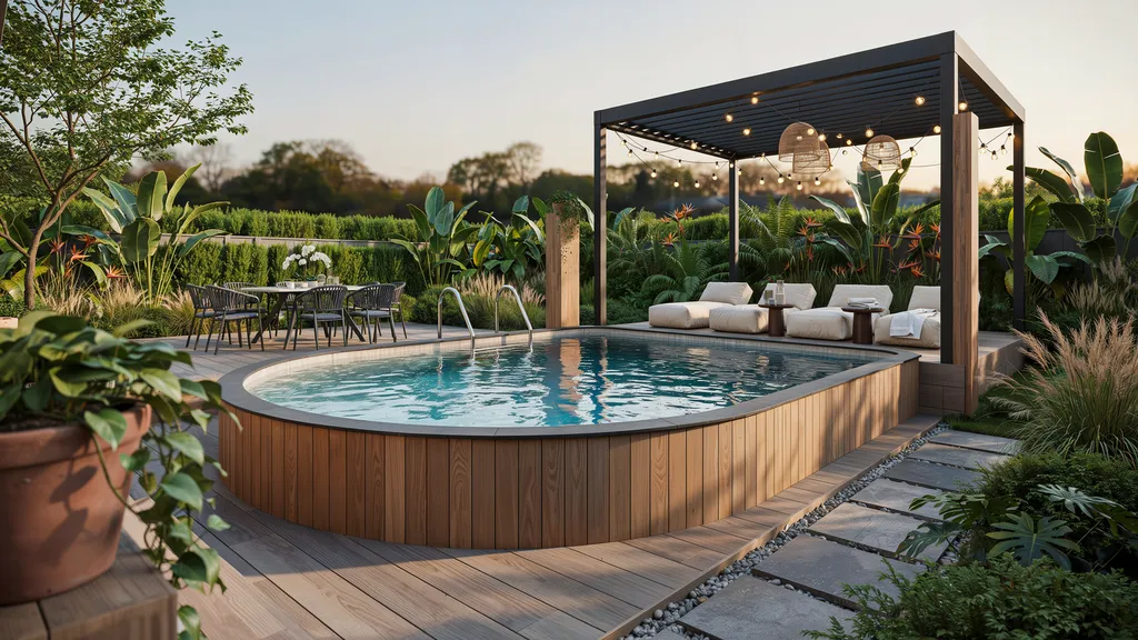 above ground pool ideas with deck